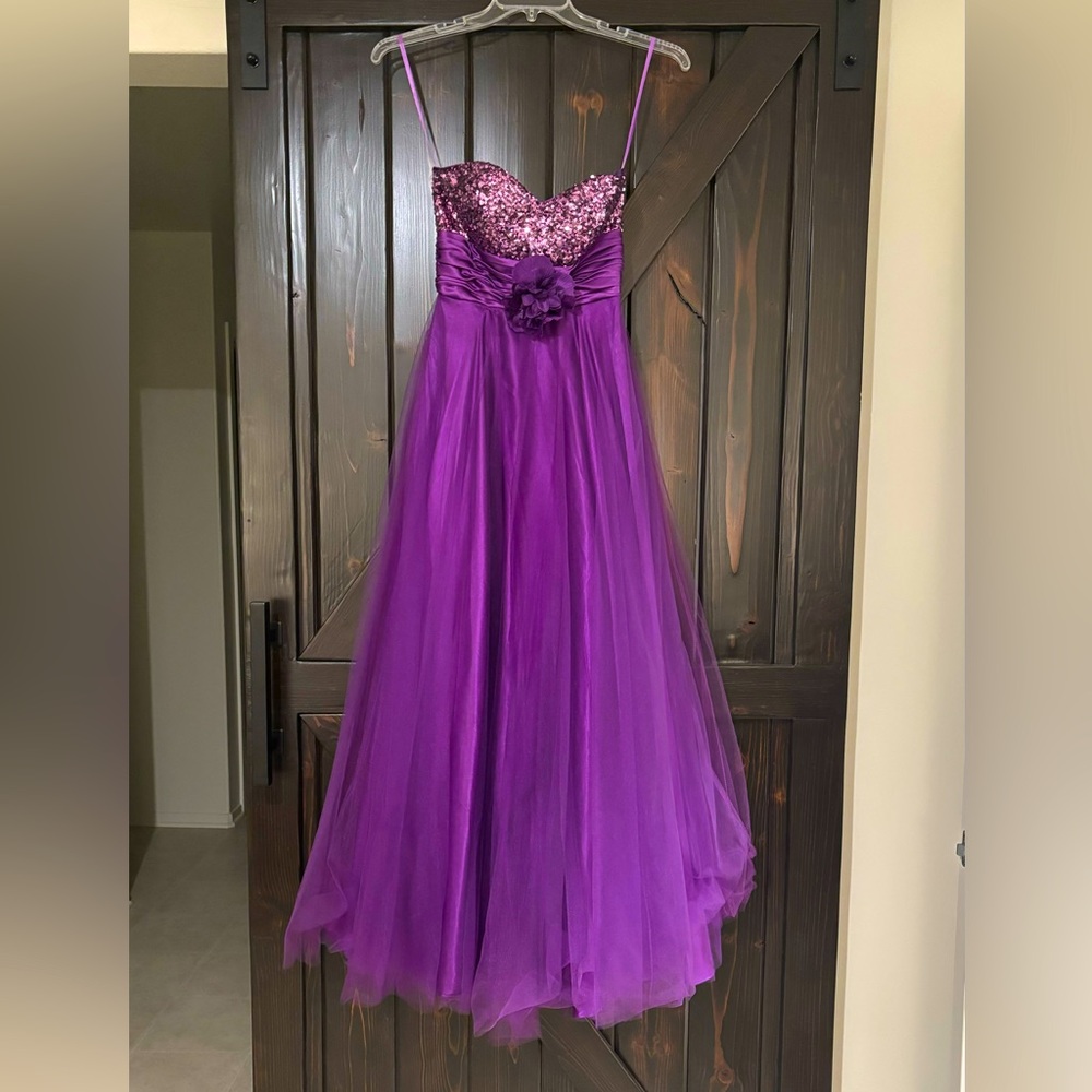 Purple prom dress